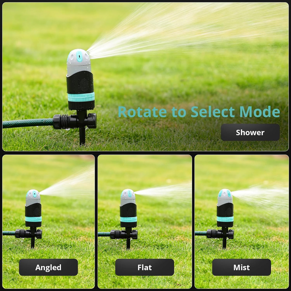 360°Rotating Sprinkler for Yard, Heavy Duty Water Sprinkler for Lawn