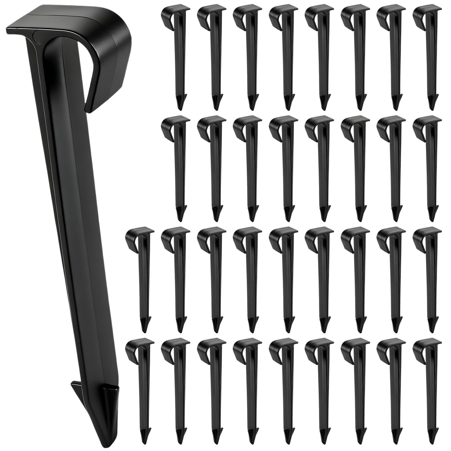 19 Pieces 1/2 Inch Drip Irrigation Fittings Kit, 1/2'' Drip Line Barbed Fittings for 1/2 Inch Irrigation Tubing (1/2" ID x 0.650" OD) Anti-Leak Lock Nut Connectors for Garden Drip System