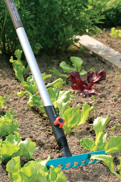 combisystem Draw Hoe: Garden Hoe for Weeding and loosening the Soil Under Great Loads, 12 cm Working Width, Rust-Free Stainless Steel Blade, fits on combisystem Handles (3192-20)