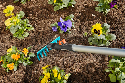 combisystem Draw Hoe: Garden Hoe for Weeding and loosening the Soil Under Great Loads, 12 cm Working Width, Rust-Free Stainless Steel Blade, fits on combisystem Handles (3192-20)
