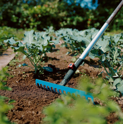 combisystem Draw Hoe: Garden Hoe for Weeding and loosening the Soil Under Great Loads, 12 cm Working Width, Rust-Free Stainless Steel Blade, fits on combisystem Handles (3192-20)