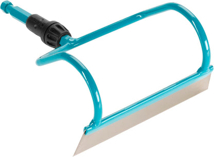 combisystem Draw Hoe: Garden Hoe for Weeding and loosening the Soil Under Great Loads, 12 cm Working Width, Rust-Free Stainless Steel Blade, fits on combisystem Handles (3192-20)