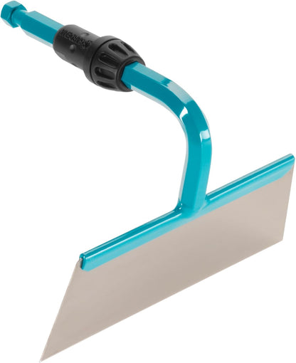 combisystem Draw Hoe: Garden Hoe for Weeding and loosening the Soil Under Great Loads, 12 cm Working Width, Rust-Free Stainless Steel Blade, fits on combisystem Handles (3192-20)