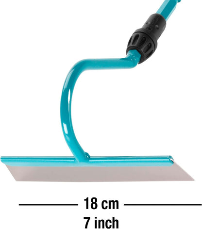 combisystem Draw Hoe: Garden Hoe for Weeding and loosening the Soil Under Great Loads, 12 cm Working Width, Rust-Free Stainless Steel Blade, fits on combisystem Handles (3192-20)