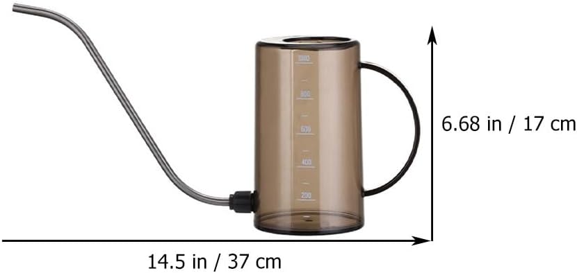 Totority Transparent Watering can with Scale Long Spout Watering can for Indoor Houseplants Succulents and High Plants Precision Watering Tool 14.56 X 6.69 X 3.93 in