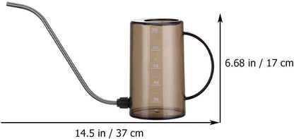 Totority Transparent Watering can with Scale Long Spout Watering can for Indoor Houseplants Succulents and High Plants Precision Watering Tool 14.56 X 6.69 X 3.93 in