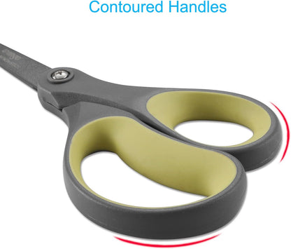 Scissors All Purpose Heavy Duty 8" Office Titanium Non Stick 2 Pack