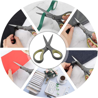 Scissors All Purpose Heavy Duty 8" Office Titanium Non Stick 2 Pack