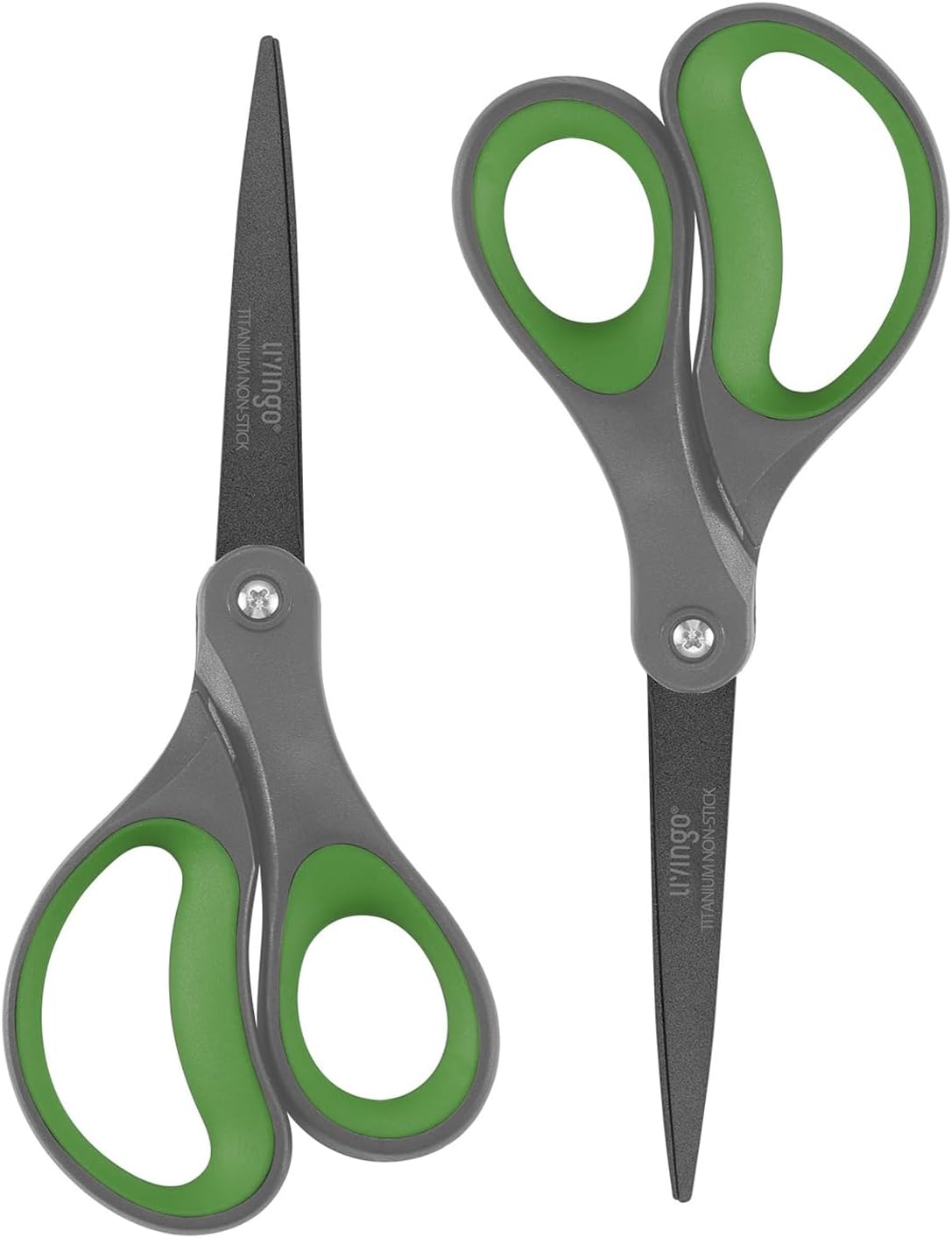 Scissors All Purpose Heavy Duty 8" Office Titanium Non Stick 2 Pack