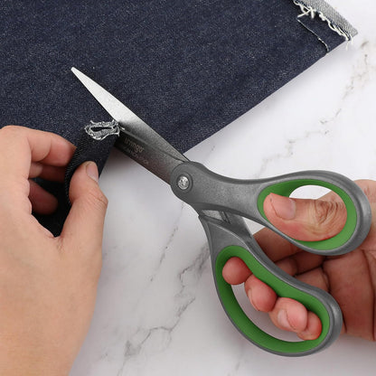 Scissors All Purpose Heavy Duty 8" Office Titanium Non Stick 2 Pack
