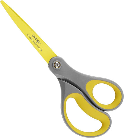 Scissors All Purpose Heavy Duty 8" Office Titanium Non Stick 2 Pack
