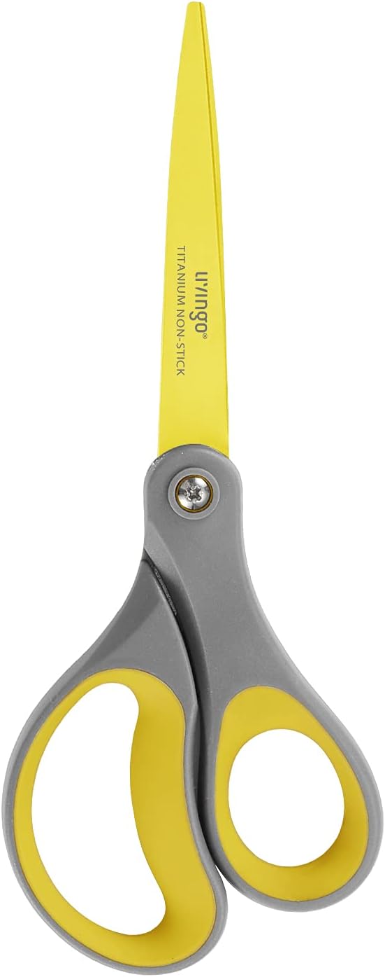 Scissors All Purpose Heavy Duty 8" Office Titanium Non Stick 2 Pack