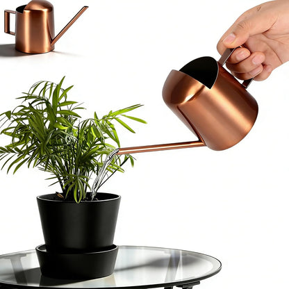 10oz/300ml Watering Can Indoor Plants, Long Spout Small Watering Sprinkling Pot Mini Stainless Steel Water Can Garden Water Pot for Indoor House Plants Bonsai