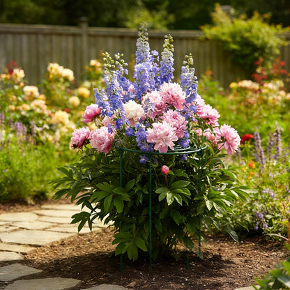 8 Pack Peony Cages and Supports, 11.5" D x 12" H