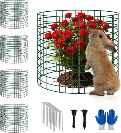 6 Pack 12x12 Inch Plant Protector Cages, Wire Plant Cover for Animals