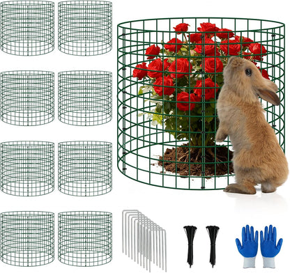 6 Pack 12x12 Inch Plant Protector Cages, Wire Plant Cover for Animals