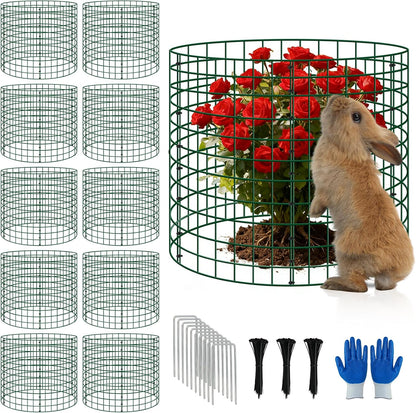 6 Pack 12x12 Inch Plant Protector Cages, Wire Plant Cover for Animals