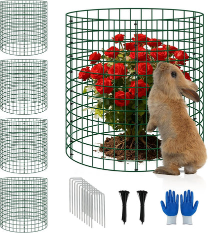 6 Pack 12x12 Inch Plant Protector Cages, Wire Plant Cover for Animals