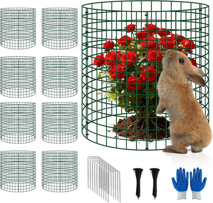 6 Pack 12x12 Inch Plant Protector Cages, Wire Plant Cover for Animals