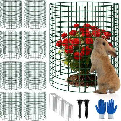 6 Pack 12x12 Inch Plant Protector Cages, Wire Plant Cover for Animals