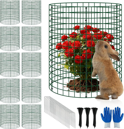 6 Pack 12x12 Inch Plant Protector Cages, Wire Plant Cover for Animals