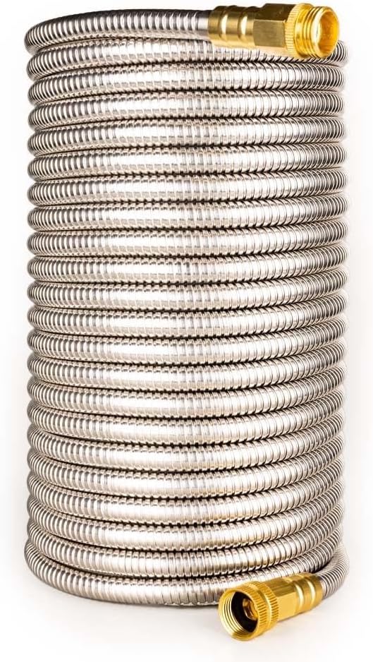 1FT Stainless Steel Leader Hose, 3/4 GHT Male to Female