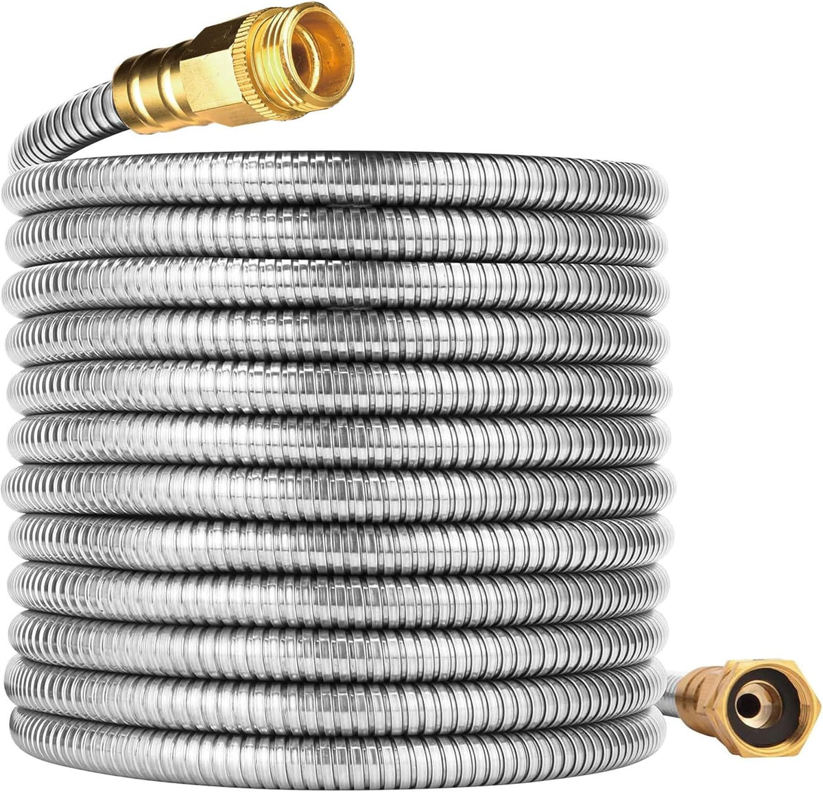 1FT Stainless Steel Leader Hose, 3/4 GHT Male to Female