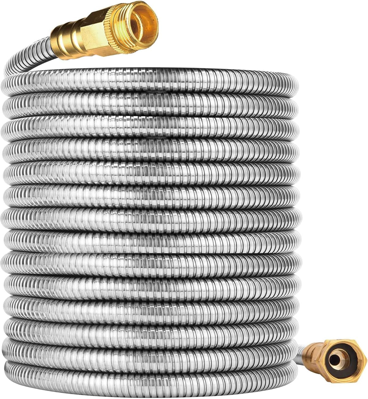 1FT Stainless Steel Leader Hose, 3/4 GHT Male to Female