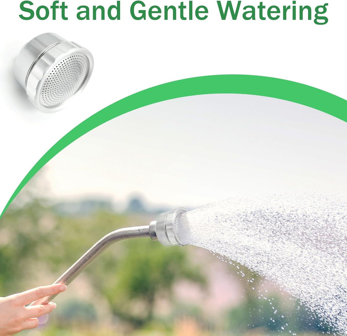 Garden Hose Water Nozzle with 400 Tiny Holes-0.98", 1 Pack —