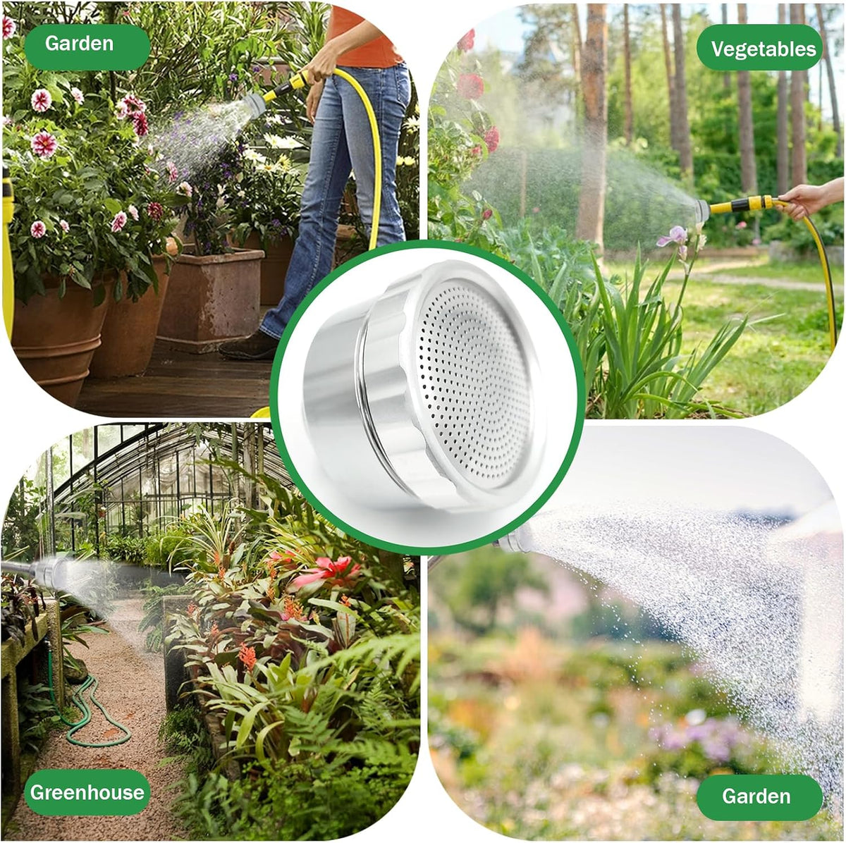 Garden Hose Water Nozzle with 400 Tiny Holes-0.98", 1 Pack —