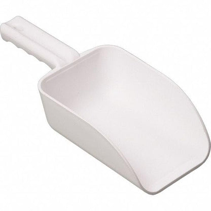 6400X Color-Coded Plastic Hand Scoop - BPA-Free, Food-Safe Scooper, Commercial Grade Utensils, Restaurant and Food Service Supplies, Large 32 Ounce Size, White