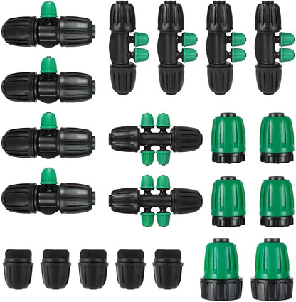 21Pcs US Standard Faucet Adapter, Irrigation Connectors, End Plugs