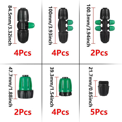 21Pcs US Standard Faucet Adapter, Irrigation Connectors, End Plugs