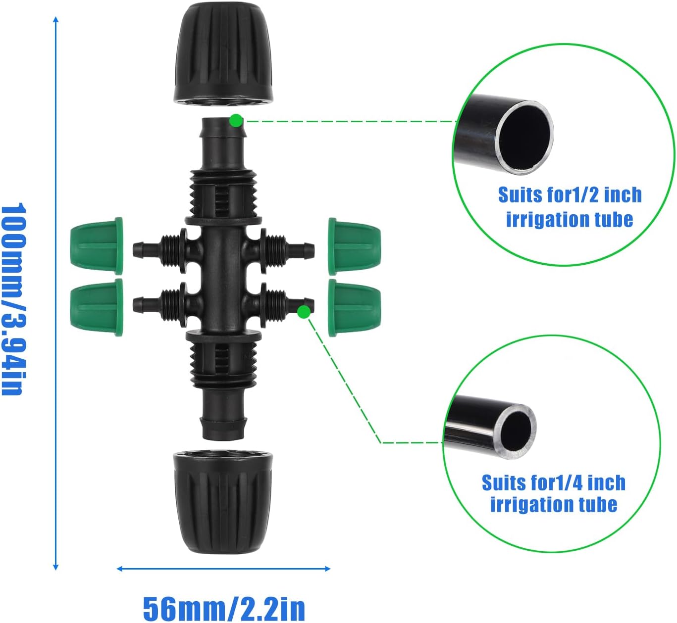 21Pcs US Standard Faucet Adapter, Irrigation Connectors, End Plugs