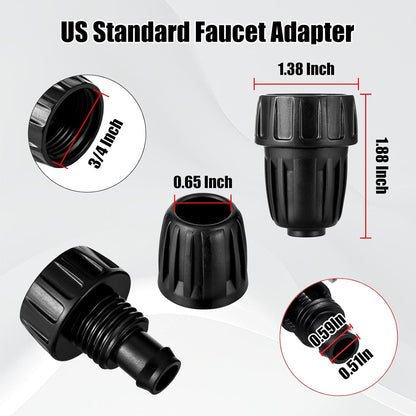 21Pcs US Standard Faucet Adapter, Irrigation Connectors, End Plugs
