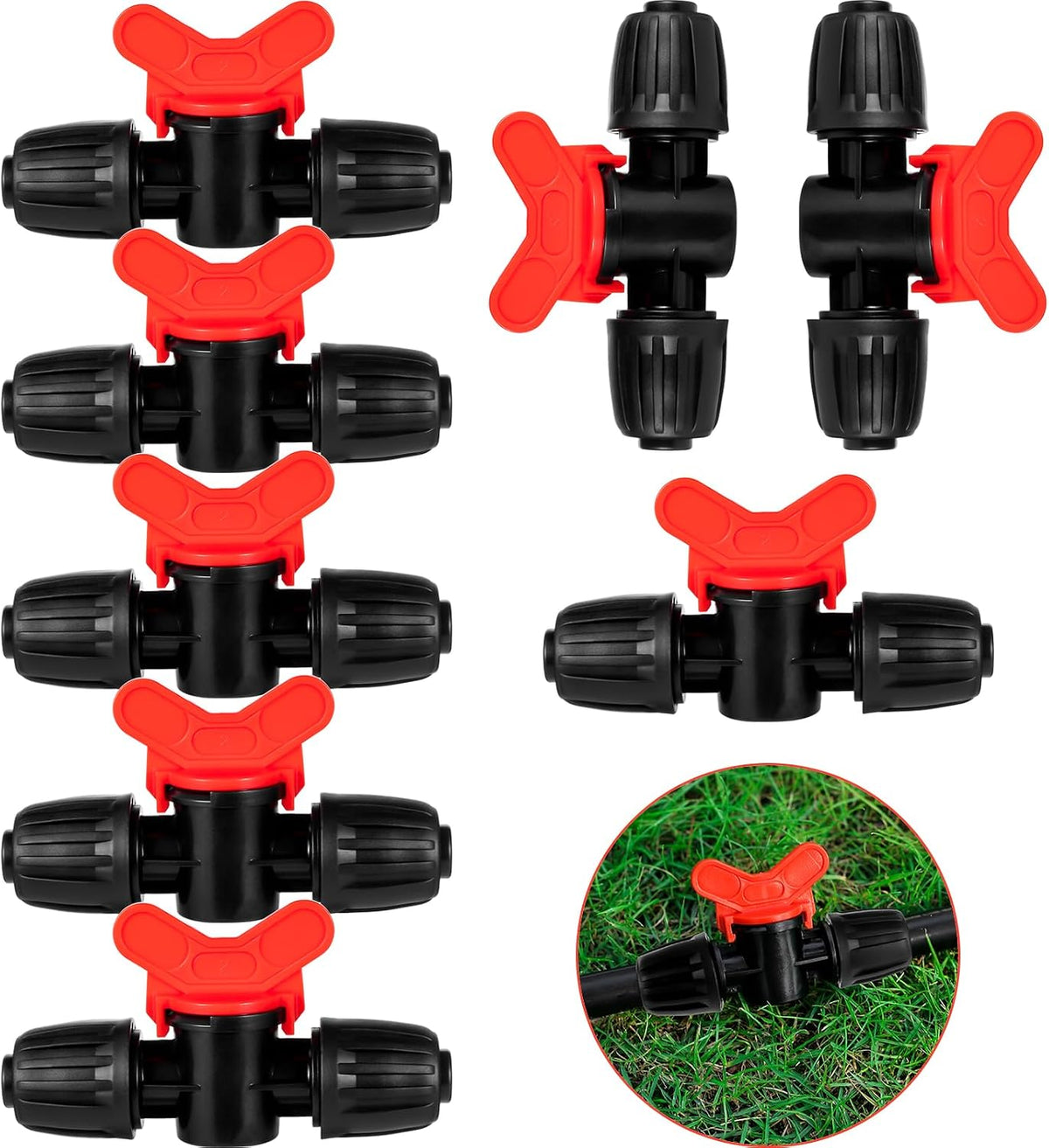 21Pcs US Standard Faucet Adapter, Irrigation Connectors, End Plugs