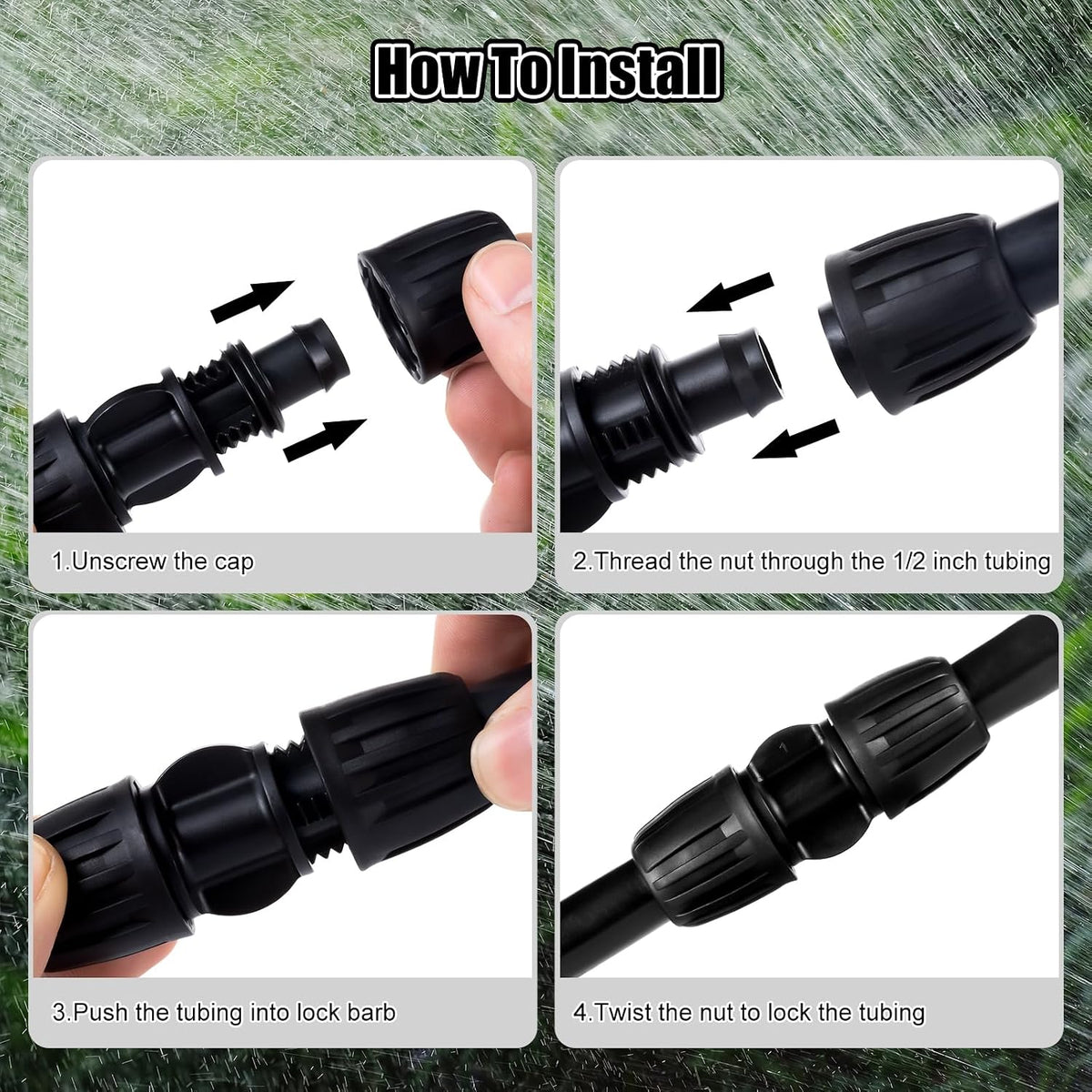 21Pcs US Standard Faucet Adapter, Irrigation Connectors, End Plugs