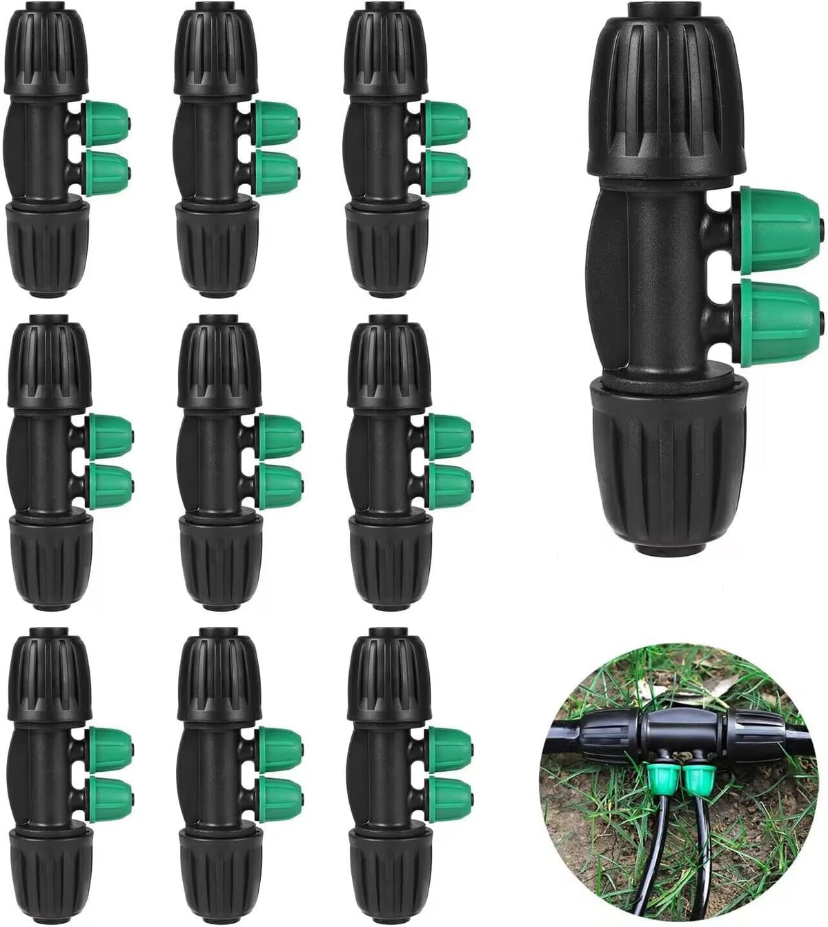 21Pcs US Standard Faucet Adapter, Irrigation Connectors, End Plugs