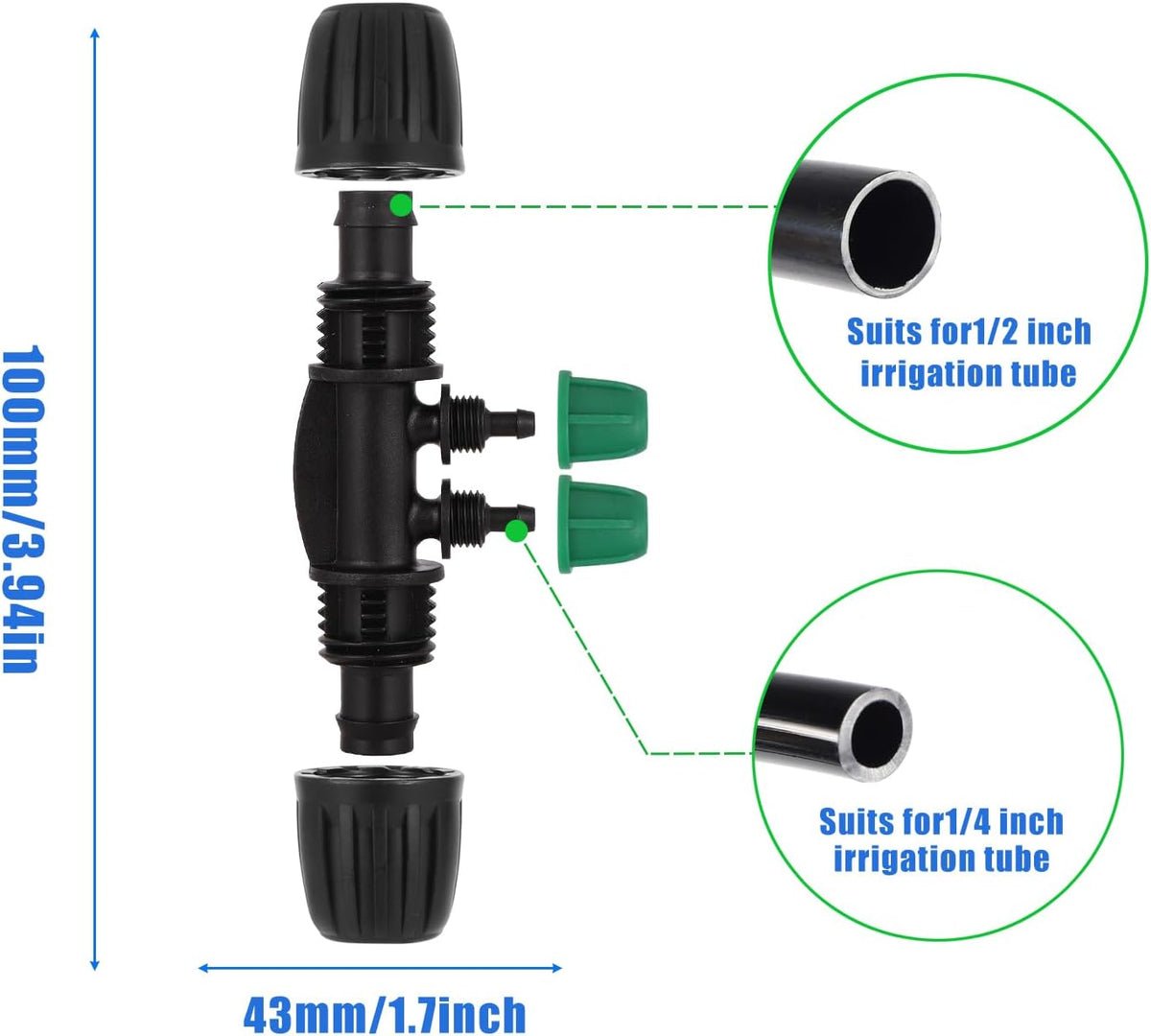 21Pcs US Standard Faucet Adapter, Irrigation Connectors, End Plugs