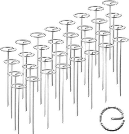 120 Pack 6-inch, Landscape Staples, Fabric Pins, Weed Barrier Stakes