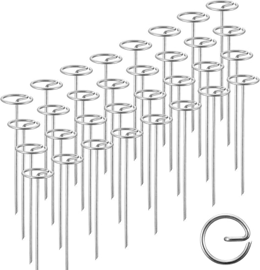 120 Pack 6-inch, Landscape Staples, Fabric Pins, Weed Barrier Stakes