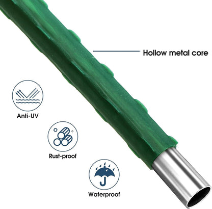 30 Pack 4 Ft Garden Stakes, 48 Inch Sturdy Green Plant Sticks, Plastic Coated Metal Tomato Stakes Support Plant Climbing Support for Tomatoes, Cucumber, Fences, Beans, Potted Plants