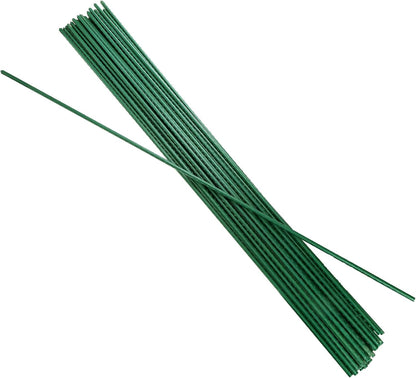 30 Pack 4 Ft Garden Stakes, 48 Inch Sturdy Green Plant Sticks, Plastic Coated Metal Tomato Stakes Support Plant Climbing Support for Tomatoes, Cucumber, Fences, Beans, Potted Plants
