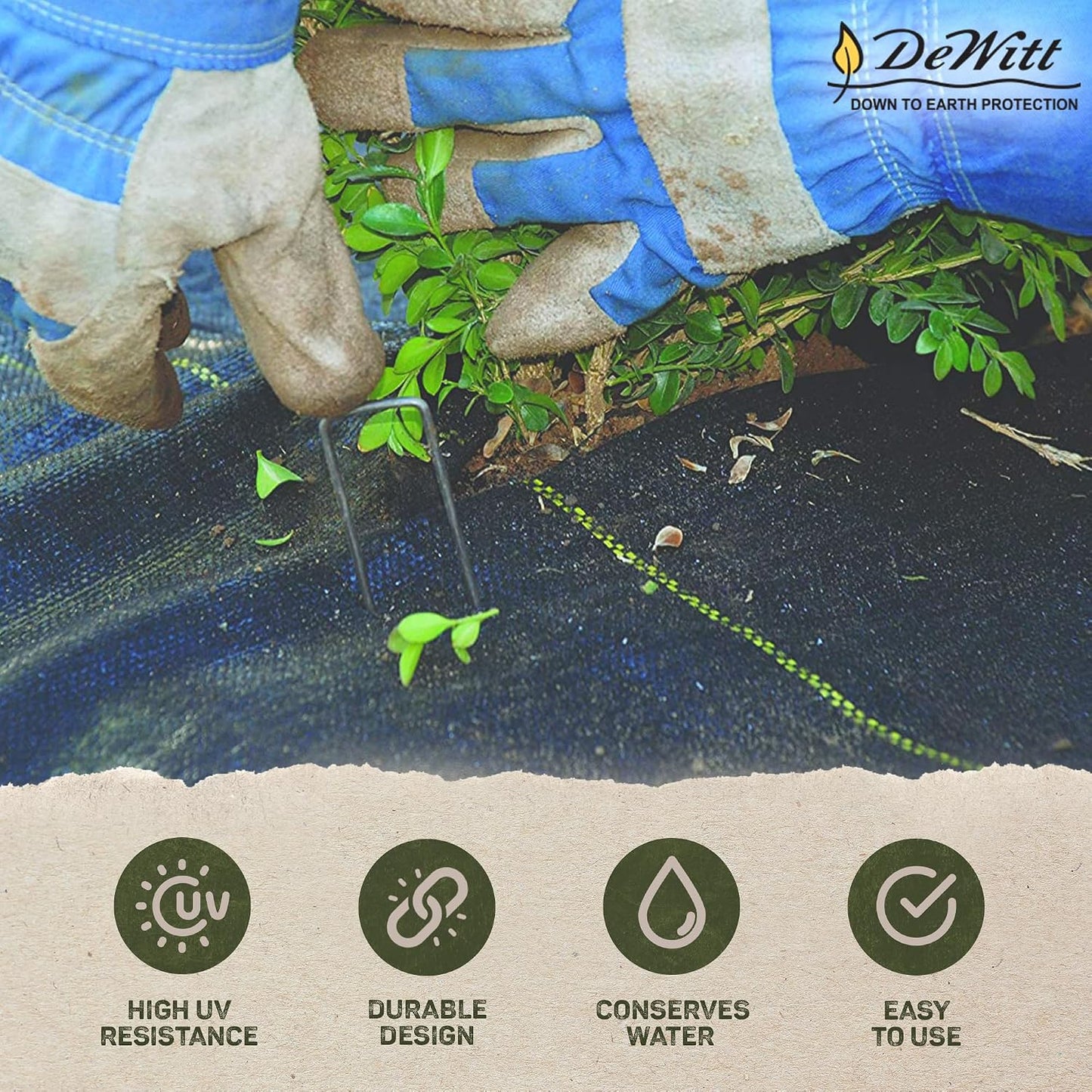 Sunbelt Weed Barrier Fabric 3.2 oz, 6 x 300 Feet – Heavy-Duty