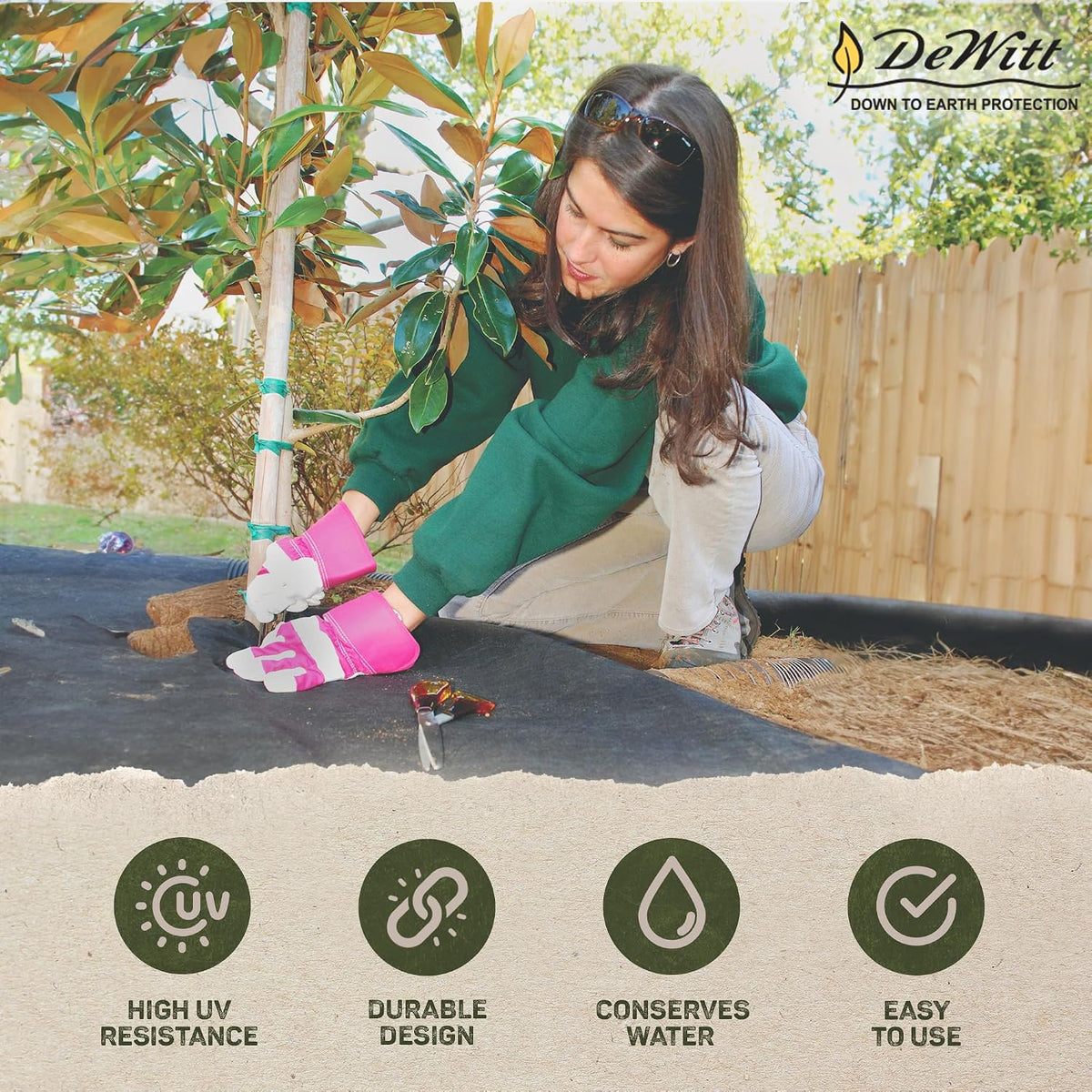 Sunbelt Weed Barrier Fabric 3.2 oz, 6 x 300 Feet – Heavy-Duty