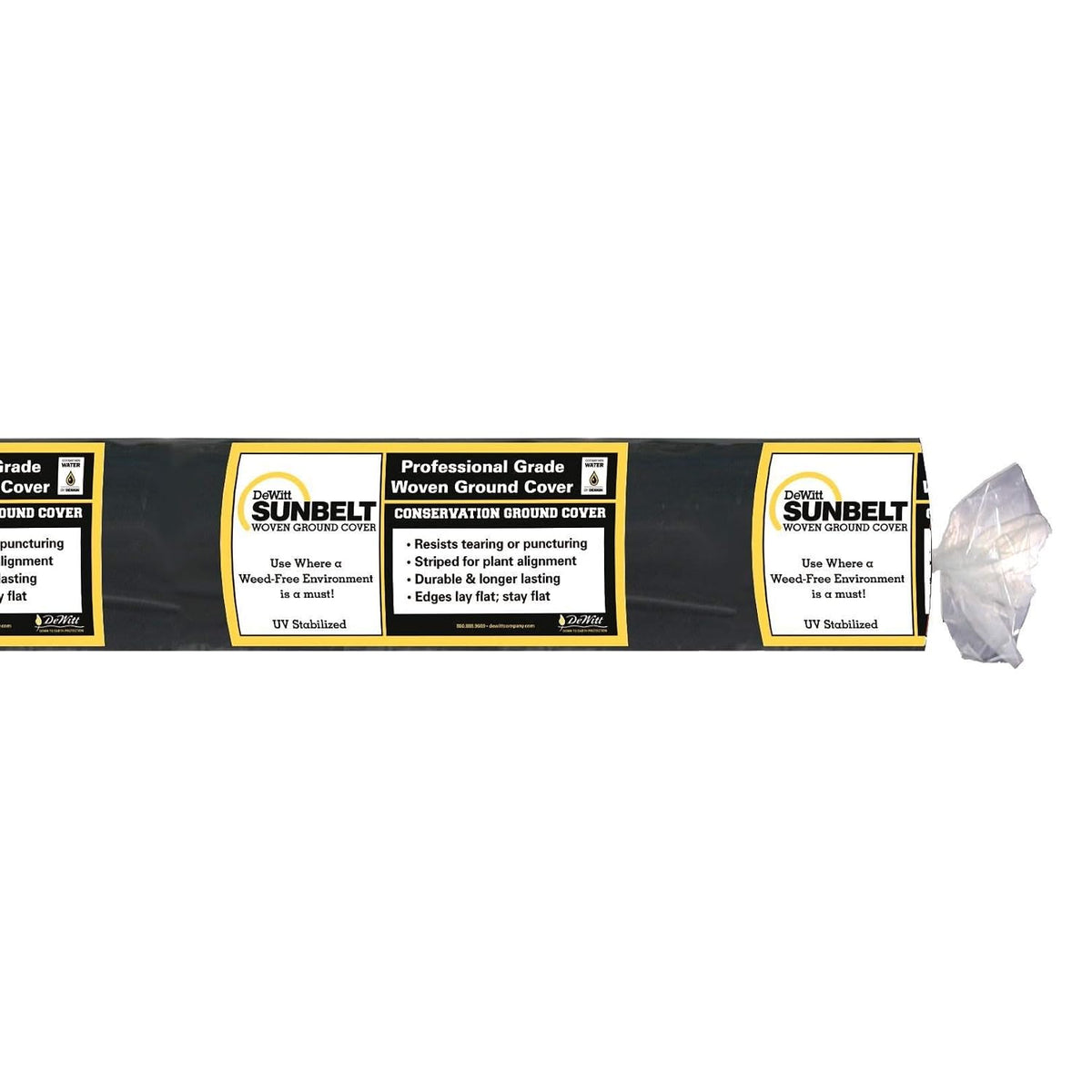 Sunbelt Weed Barrier Fabric 3.2 oz, 6 x 300 Feet – Heavy-Duty