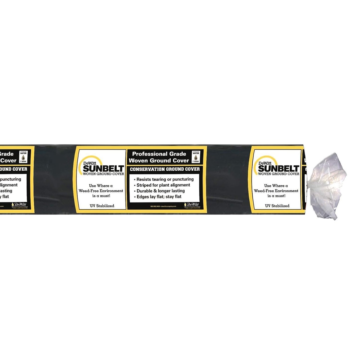 Sunbelt Weed Barrier Fabric 3.2 oz, 6 x 300 Feet – Heavy-Duty