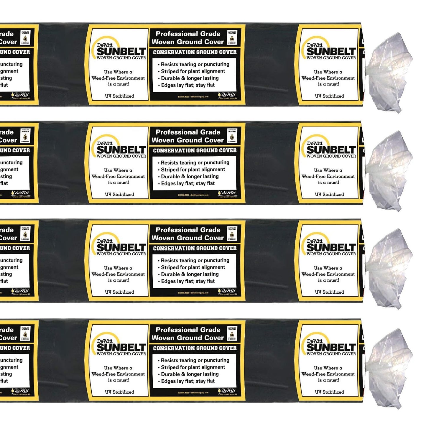 Sunbelt Weed Barrier Fabric 3.2 oz, 6 x 300 Feet – Heavy-Duty