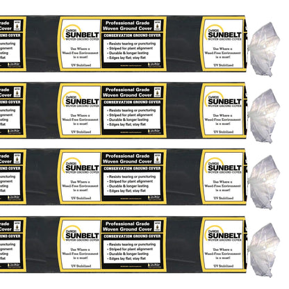 Sunbelt Weed Barrier Fabric 3.2 oz, 6 x 300 Feet – Heavy-Duty