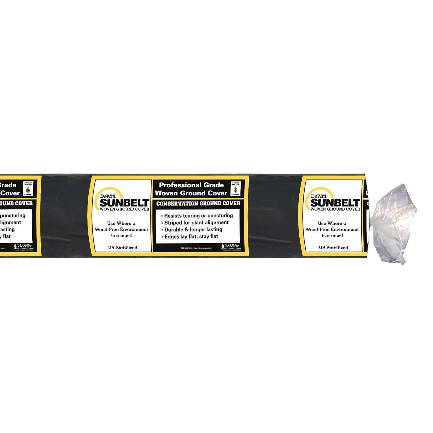 Sunbelt Weed Barrier Fabric 3.2 oz, 6 x 300 Feet – Heavy-Duty